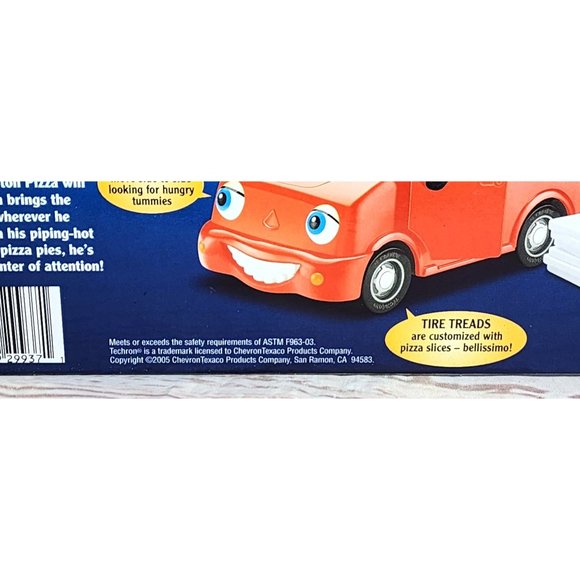 Vintage 2005 Chevron Cars Payton Pizza - Techron Stickers Inside Toy Car - Picture 14 of 16